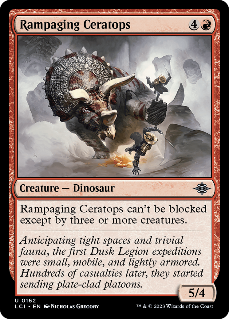 Rampaging Ceratops (LCI-162) - The Lost Caverns of Ixalan Foil