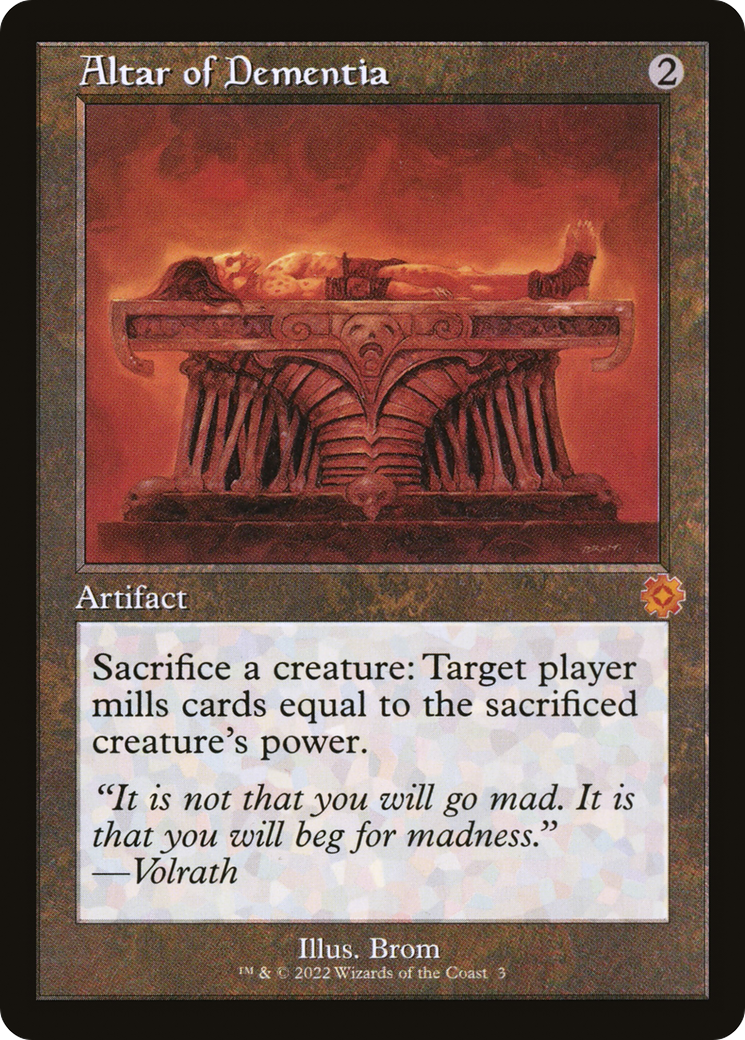 Altar of Dementia (BRR-003) - The Brothers' War Retro Artifacts Foil