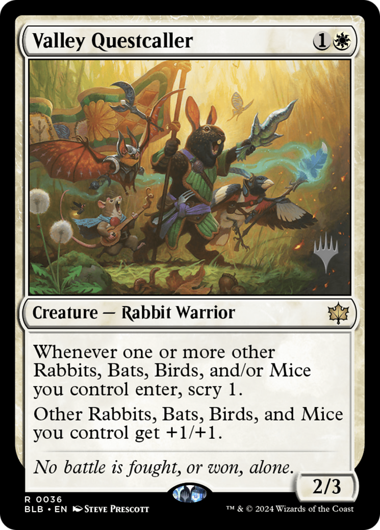 Valley Questcaller (PPBLB-036) - Bloomburrow Promos Foil