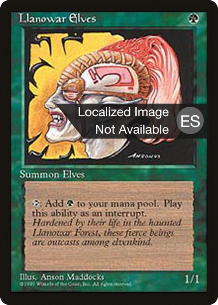 Llanowar Elves (4BB-145) - Fourth Edition Foreign Black Border