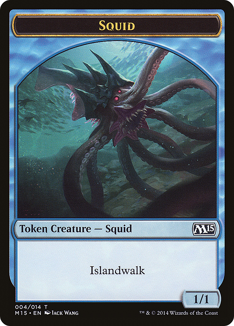 Squid Token (M15-004) - Magic 2015 Tokens