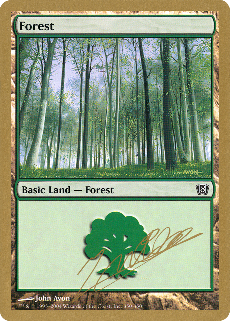 Forest (350) - 2004 Julien Nuijten (8ED) (WCD-) - World Championship Decks 2004