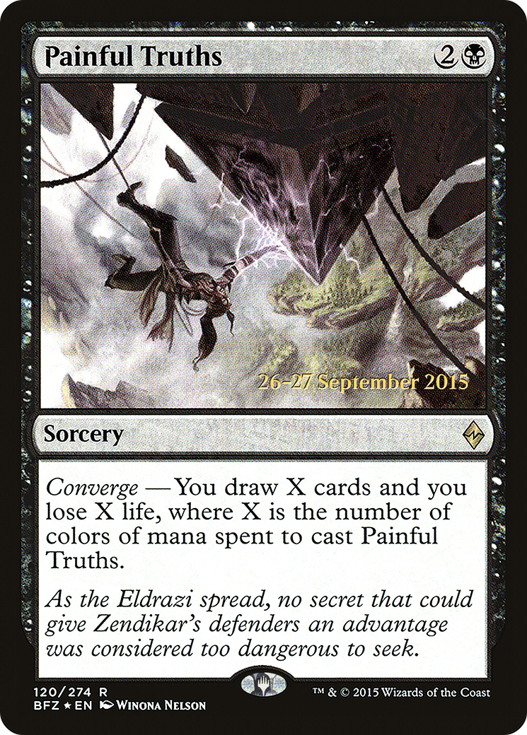 Painful Truths (PRE-120) - Battle for Zendikar Promos Foil