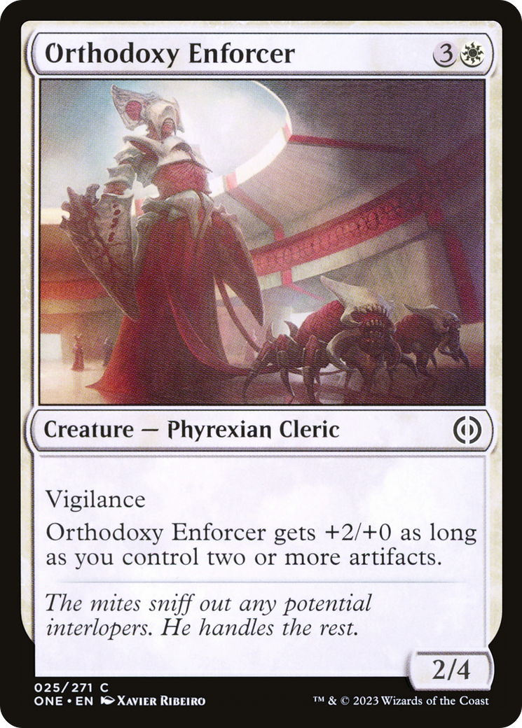 Orthodoxy Enforcer (ONE-025) - Phyrexia: All Will Be One Foil