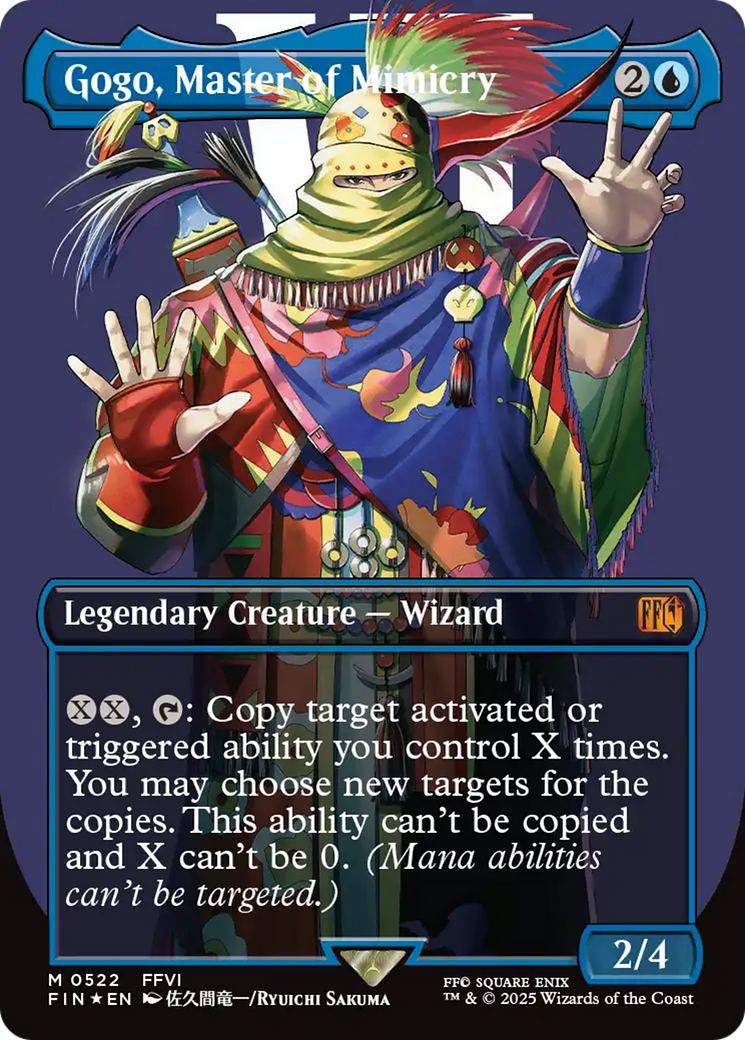Gogo, Master of Mimicry (Borderless) (Surge Foil) (FIN-522) - FINAL FANTASY (Borderless) Foil