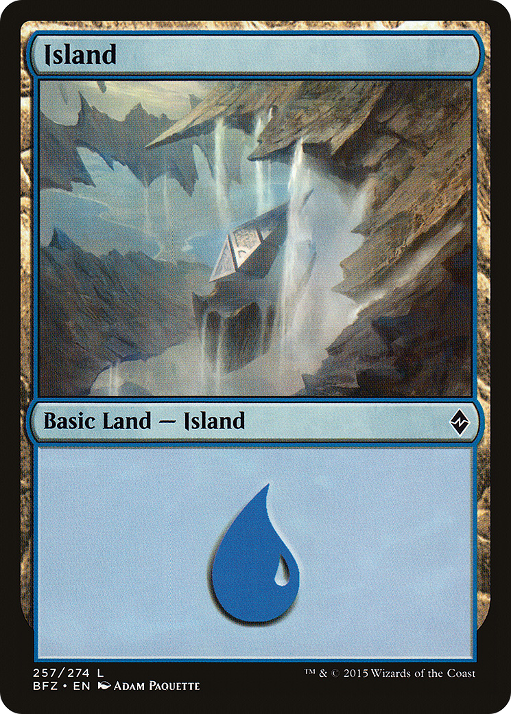 Island (257) (BFZ-257) - Battle for Zendikar