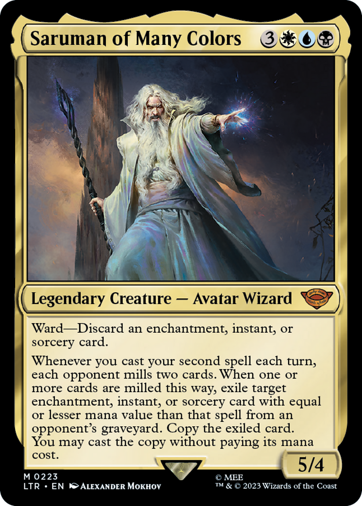 Saruman of Many Colors (LTR-223) - The Lord of the Rings: Tales of Middle-earth Foil