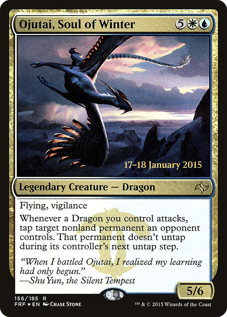 Ojutai, Soul of Winter (PRE-156) - Fate Reforged Promos Foil