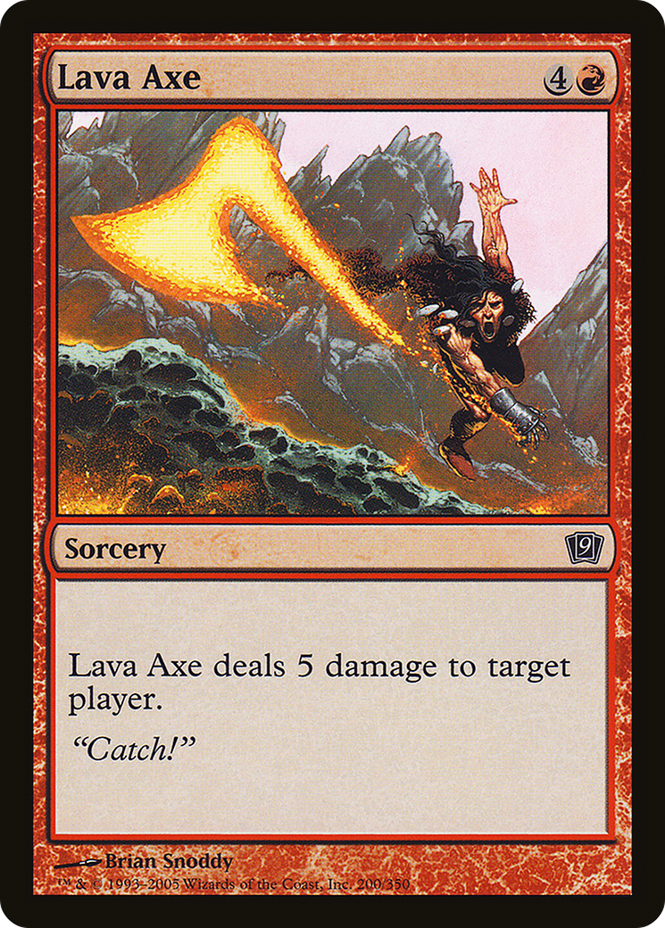 Lava Axe (9ED-200) - 9th Edition Foil