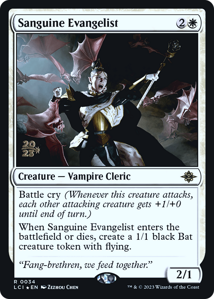 Sanguine Evangelist (PRE-034) - The Lost Caverns of Ixalan Promos Foil