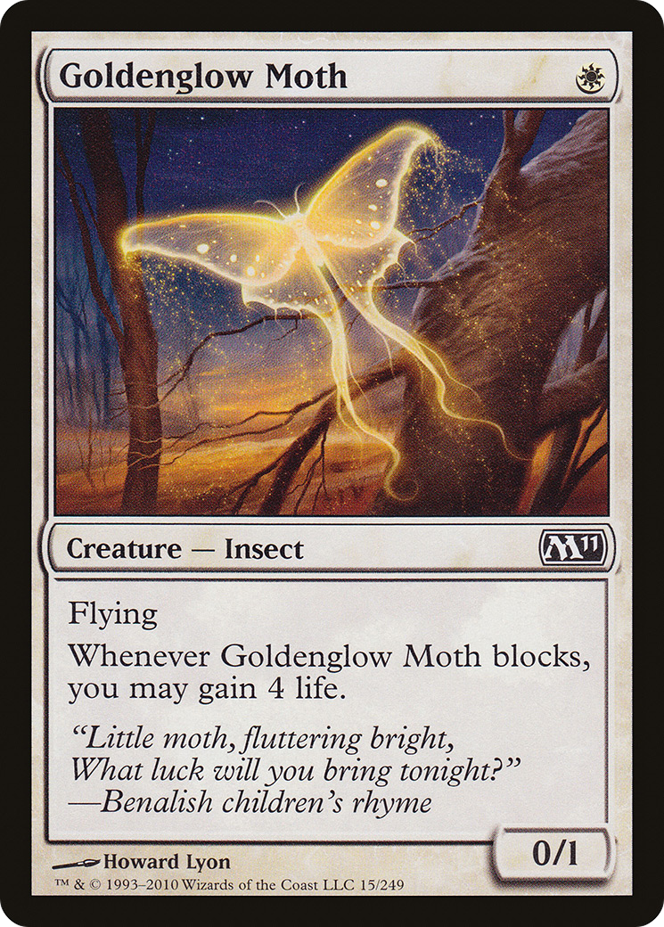 Goldenglow Moth (M11-015) - Magic 2011 Foil