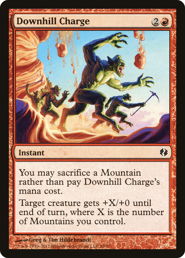 Downhill Charge (DDI-069) - Duel Decks: Venser vs. Koth
