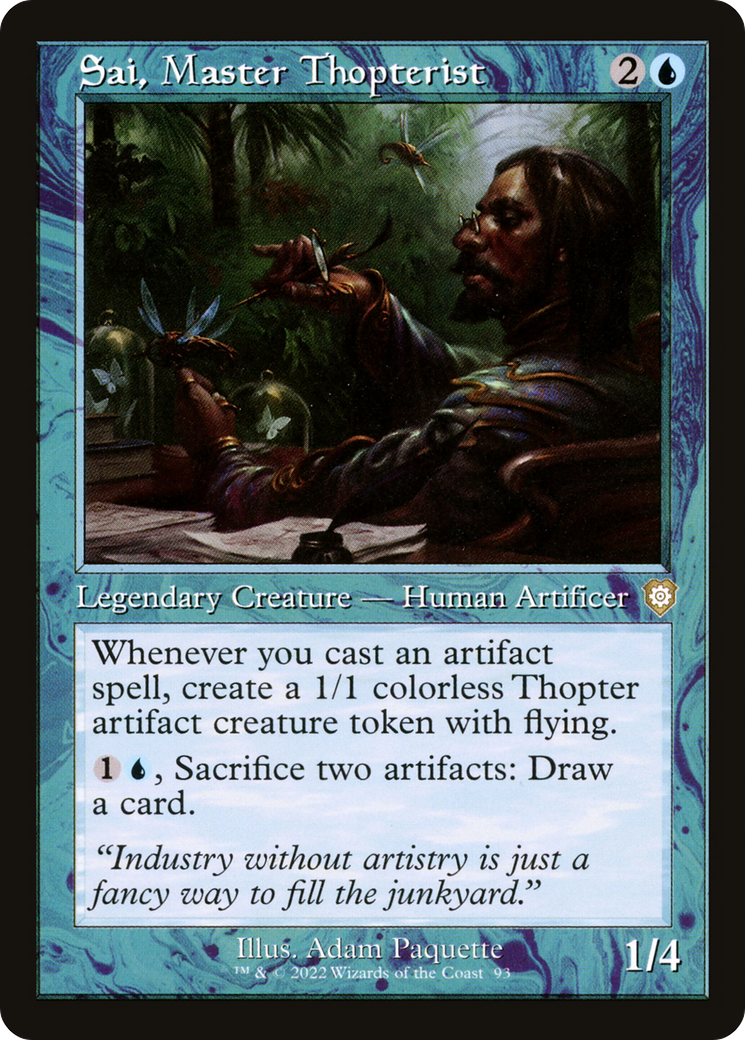 Sai, Master Thopterist (Retro Frame) (BRC-093) - The Brothers' War Commander