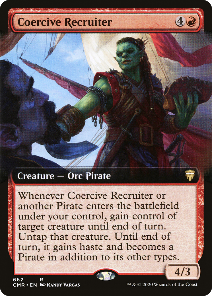 Coercive Recruiter (Extended Art) (CMR-662) - Commander Legends: (Extended Art)
