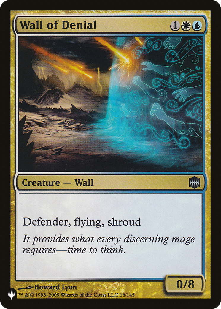Wall of Denial (LIST-ARB-16) - The List