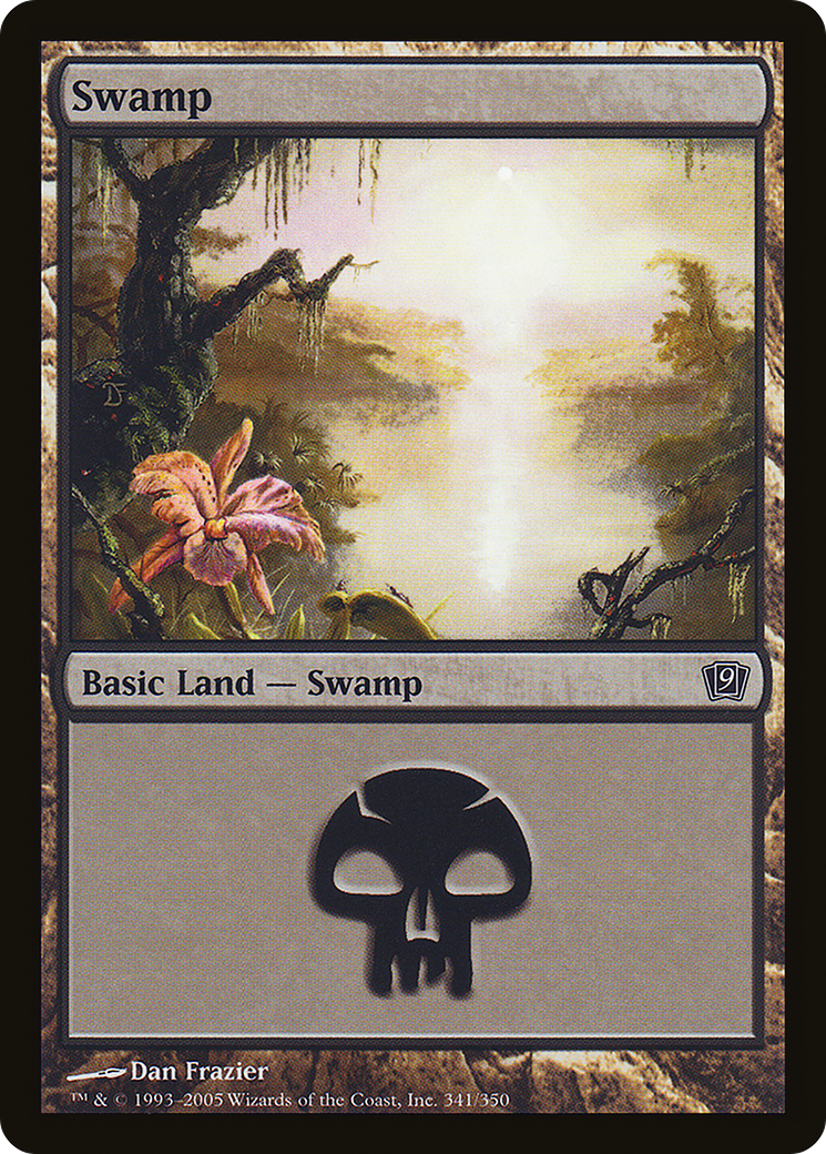 Swamp (341) (9ED-341) - 9th Edition Foil
