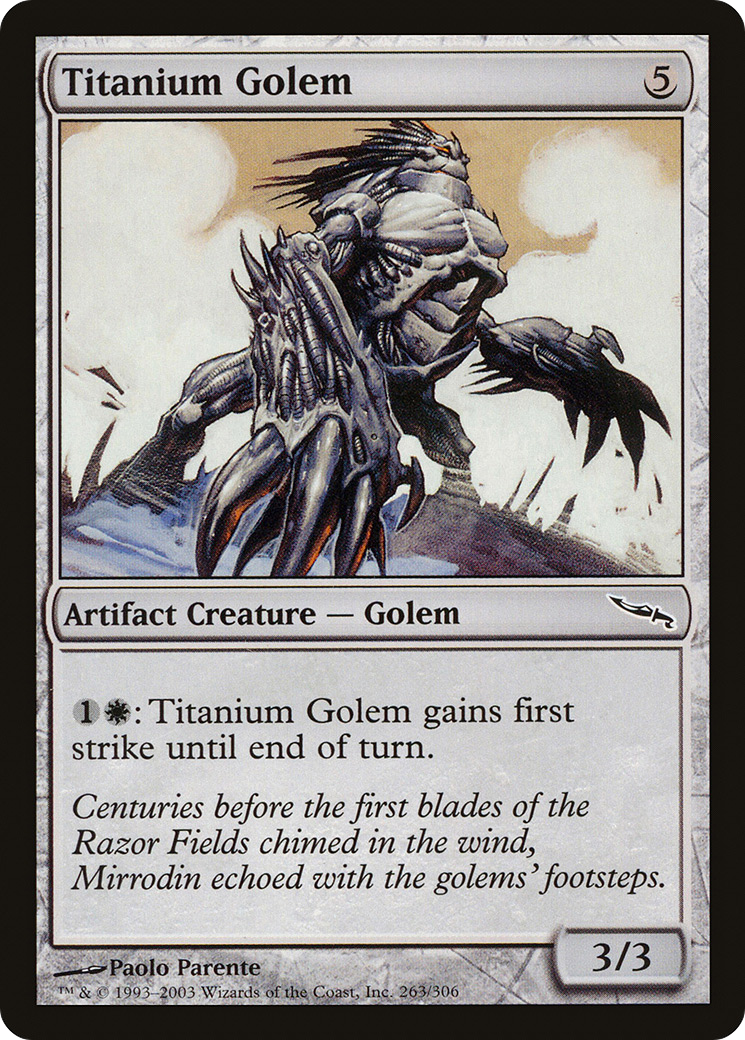 Titanium Golem (MRD-263) - Mirrodin