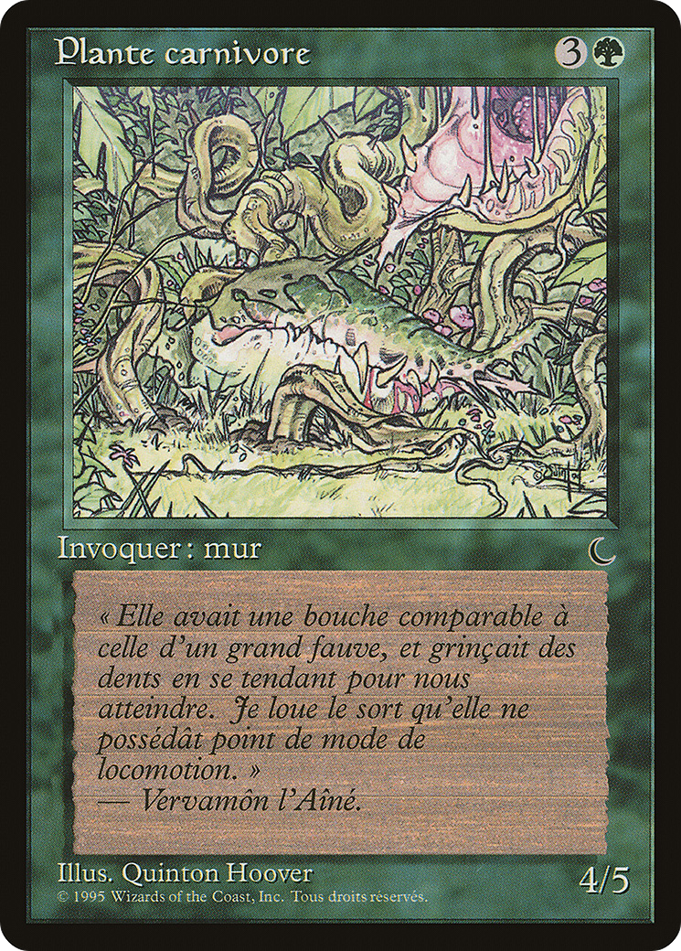 Carnivorous Plant (French) - "Plante carnivore" (REN-) - Renaissance