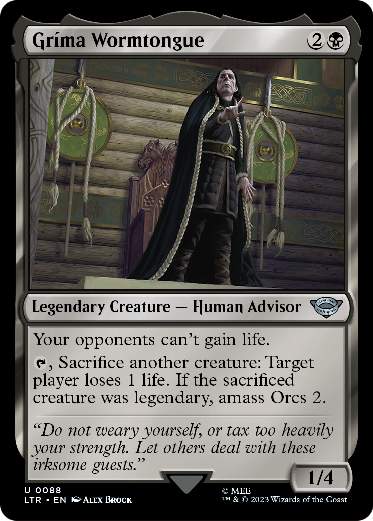 Grima Wormtongue (LTR-088) - The Lord of the Rings: Tales of Middle-earth Foil