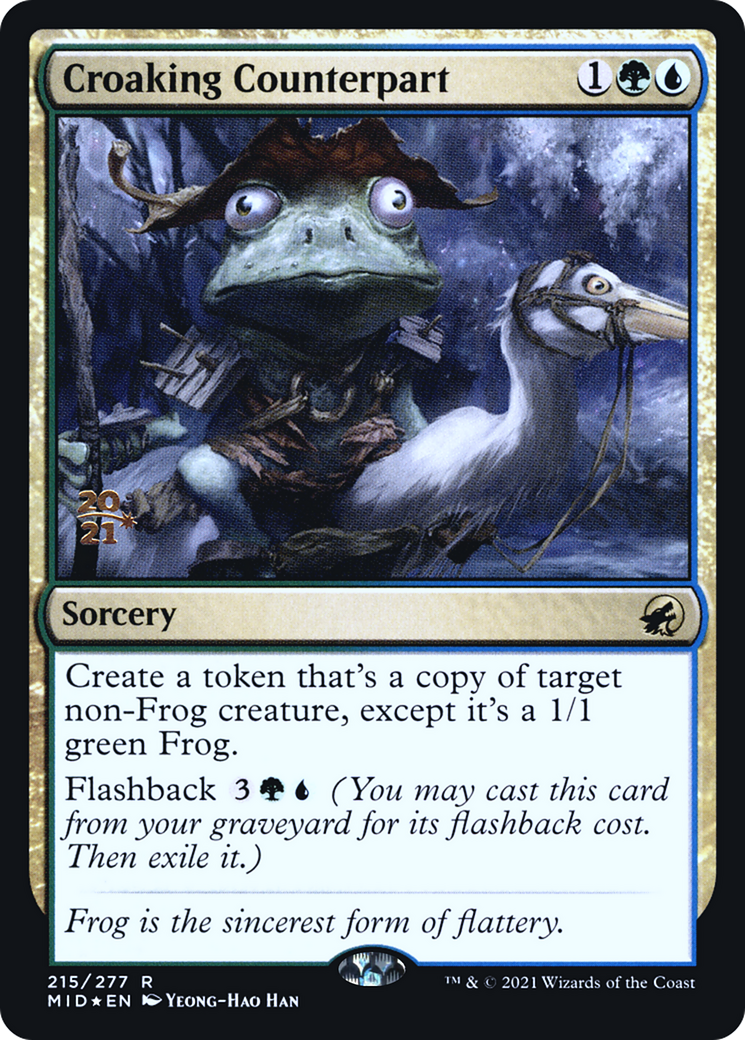 Croaking Counterpart (PRE-215) - Innistrad: Midnight Hunt Promos Foil