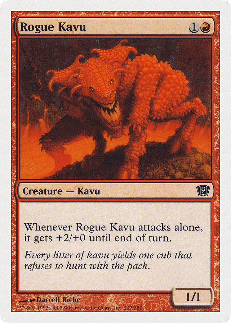 Rogue Kavu (9ED-213) - 9th Edition Foil