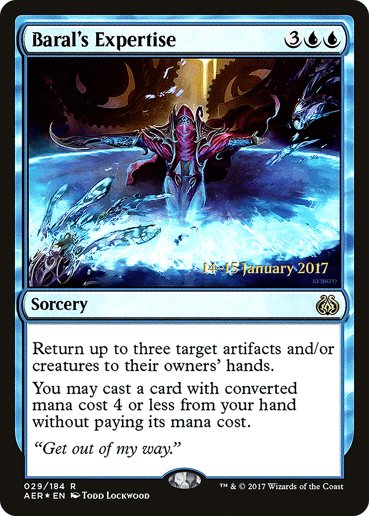 Baral's Expertise (PRE-029) - Aether Revolt Promos Foil