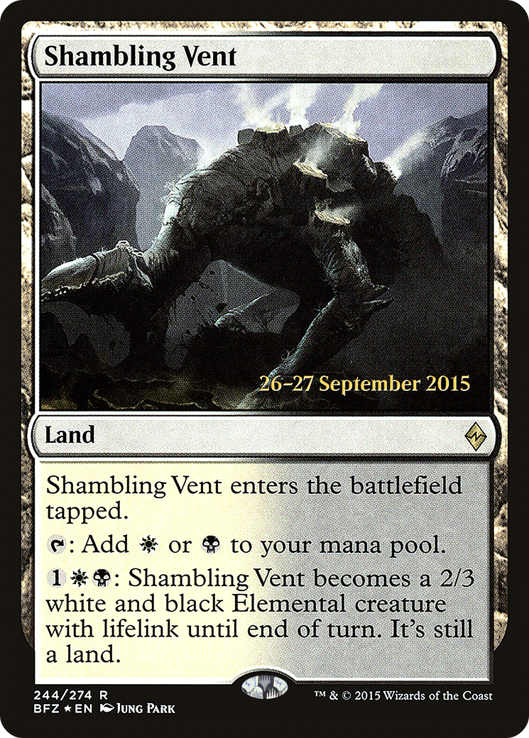 Shambling Vent (PRE-244) - Battle for Zendikar Promos Foil