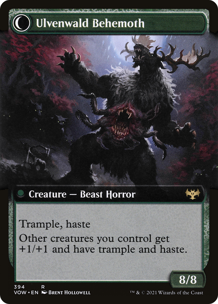 Ulvenwald Oddity (Extended Art) (VOW-394) - Innistrad: Crimson Vow: (Extended Art, Double Faced Transform) Foil