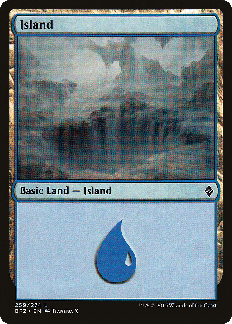 Island (259) (BFZ-259) - Battle for Zendikar
