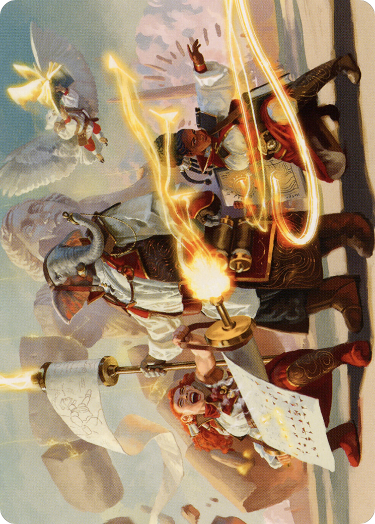 Lorehold Command // Lorehold Command (ASTX-031) - Strixhaven Art Series (Borderless) Foil