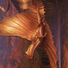 Adult Gold Dragon // Adult Gold Dragon (AAFR-058) - Adventures in the Forgotten Realms Art Series (Borderless) Foil