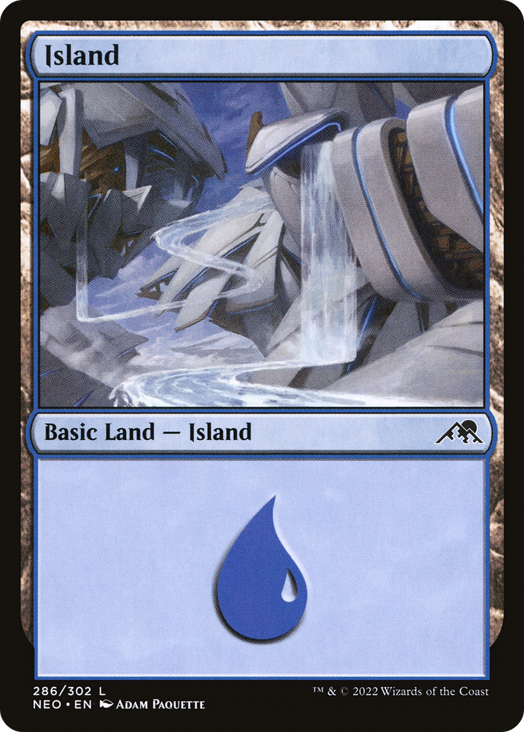 Island (286) (NEO-286) - Kamigawa: Neon Dynasty Foil