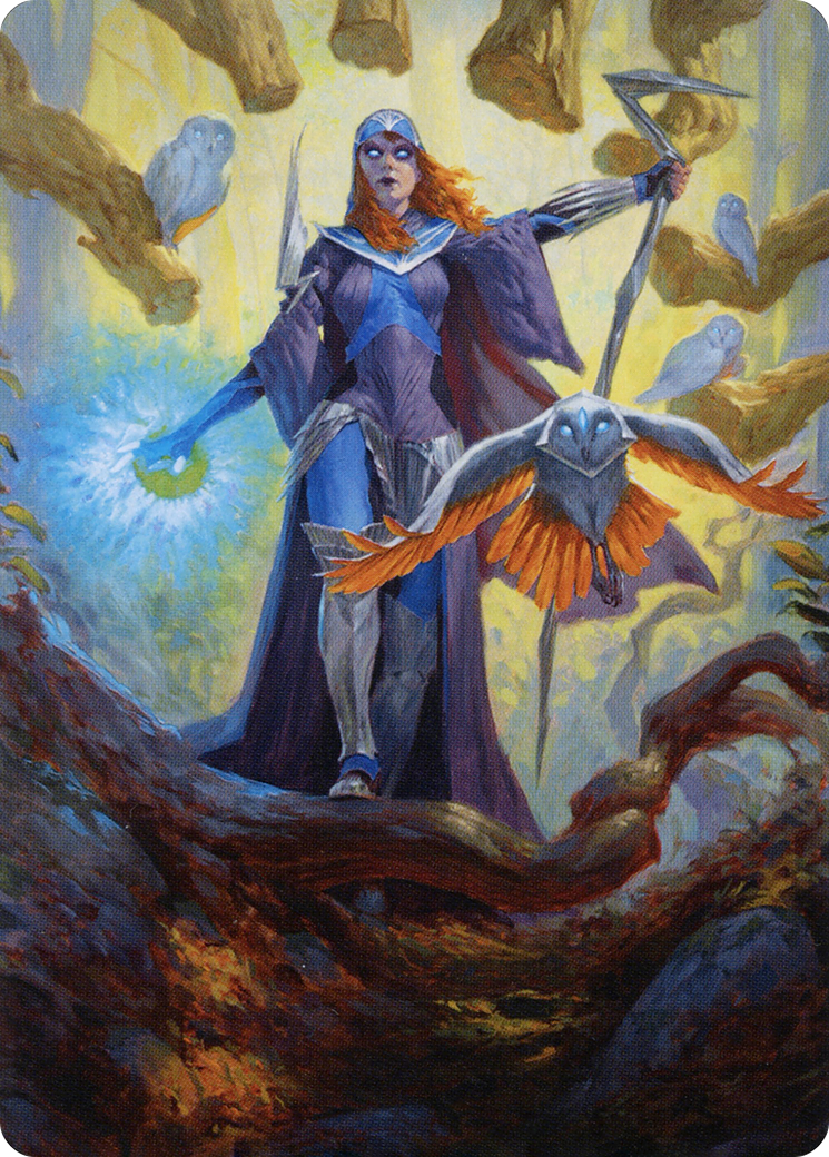 Kasmina, Enigma Sage // Kasmina, Enigma Sage (ASTX-029) - Strixhaven Art Series (Borderless) Foil