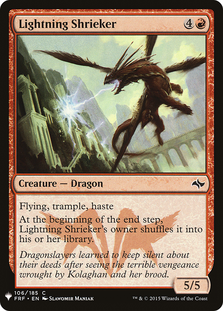 Lightning Shrieker (LIST-FRF-106) - The List