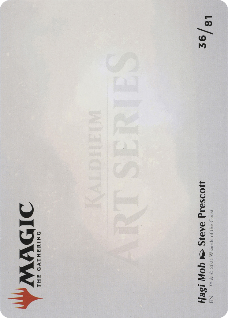 Hagi Mob // Hagi Mob (ASKHM-036) - Art Series: Kaldheim (Borderless) Foil