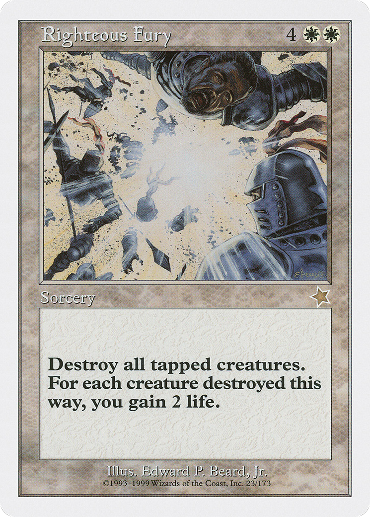 Righteous Fury (S99-023) - Starter 1999