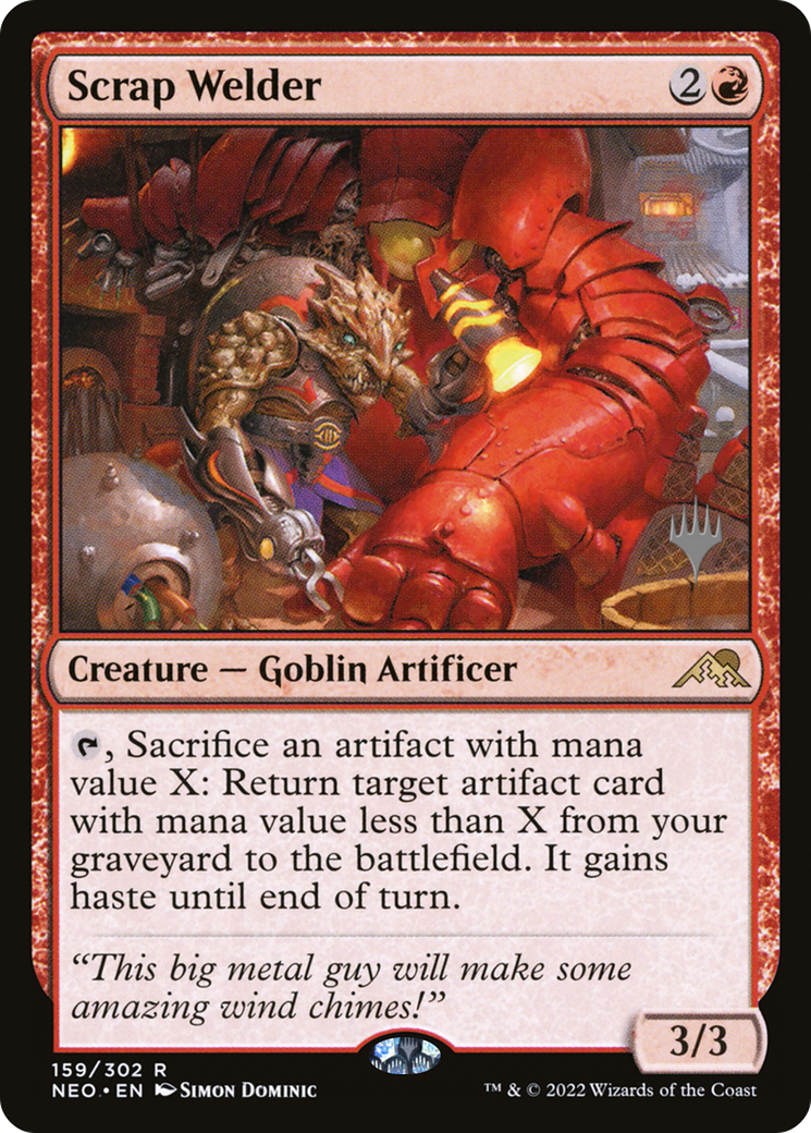 Scrap Welder (PPNEO-159) - Kamigawa: Neon Dynasty Promos Foil