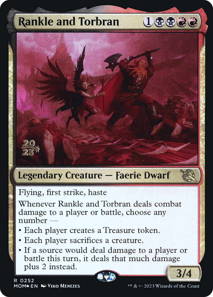 Rankle and Torbran (PRE-252) - March of the Machine Promos Foil