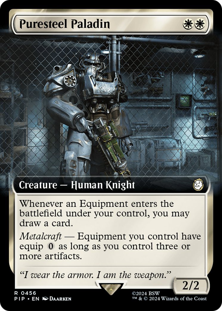Puresteel Paladin (Extended Art) (PIP-456) - Fallout: (Extended Art) Foil