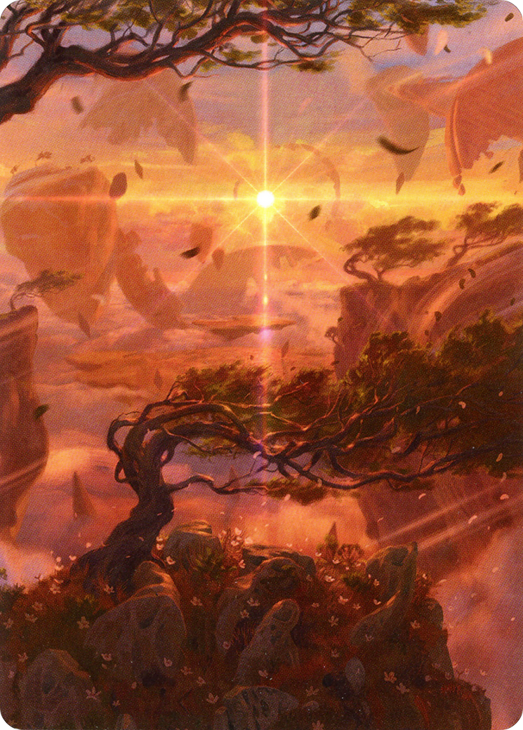 Windswept Heath // Windswept Heath (AZNR-030) - Zendikar Rising Art Series (Borderless) Foil