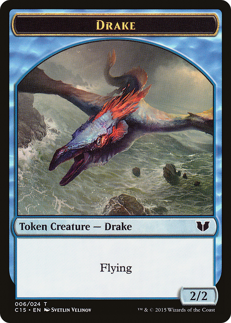 Drake // Elemental (020) Double-Sided Token (C15-6 // 20) - Commander 2015 Tokens