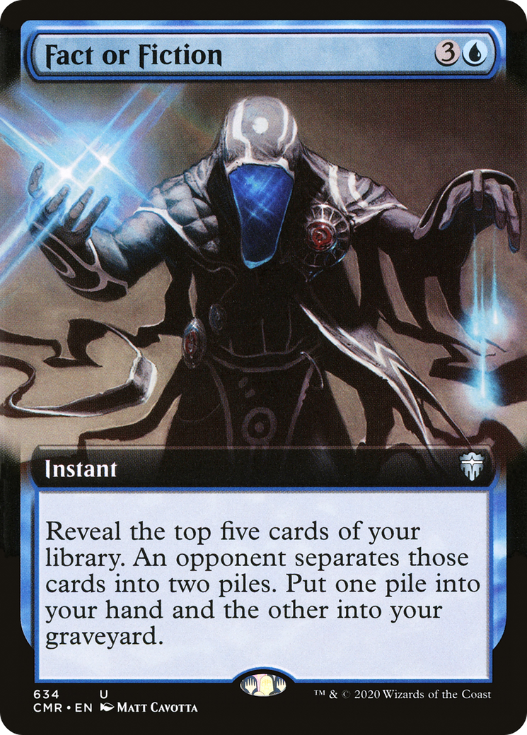Fact or Fiction (Extended Art) (CMR-634) - Commander Legends: (Extended Art) Foil