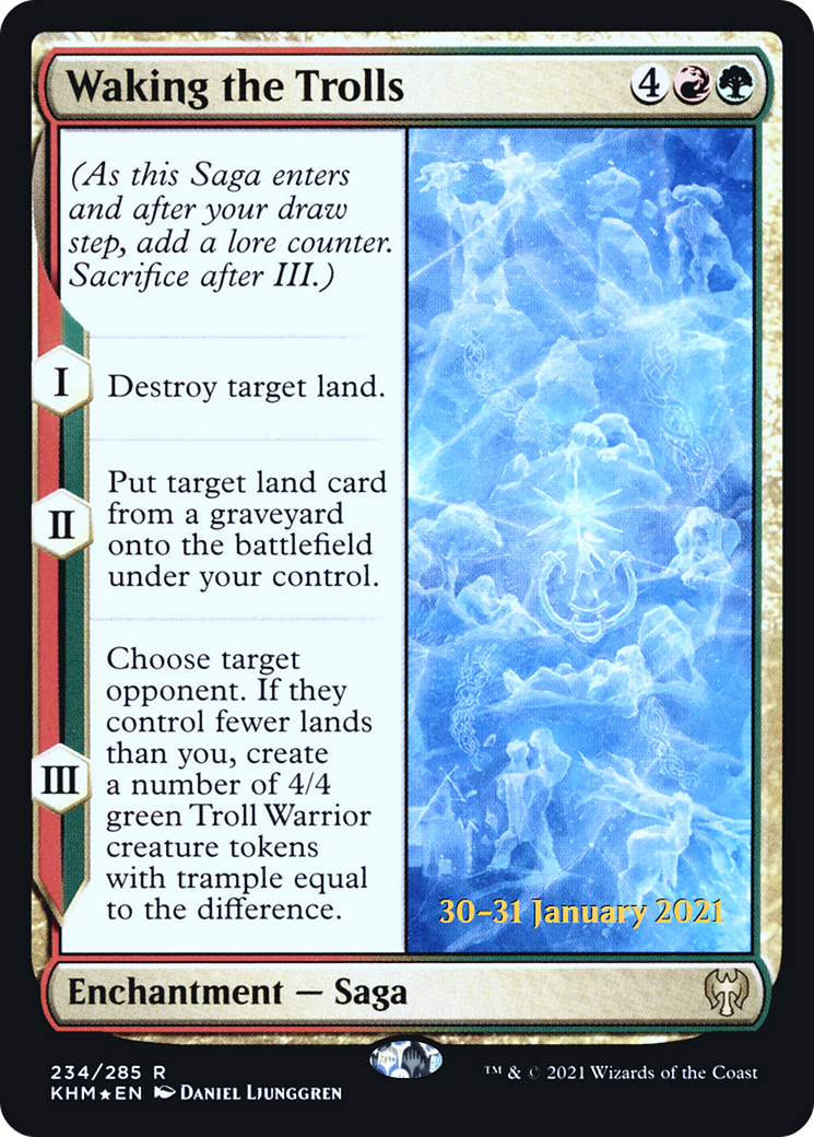 Waking the Trolls (PRE-234) - Kaldheim Promos Foil