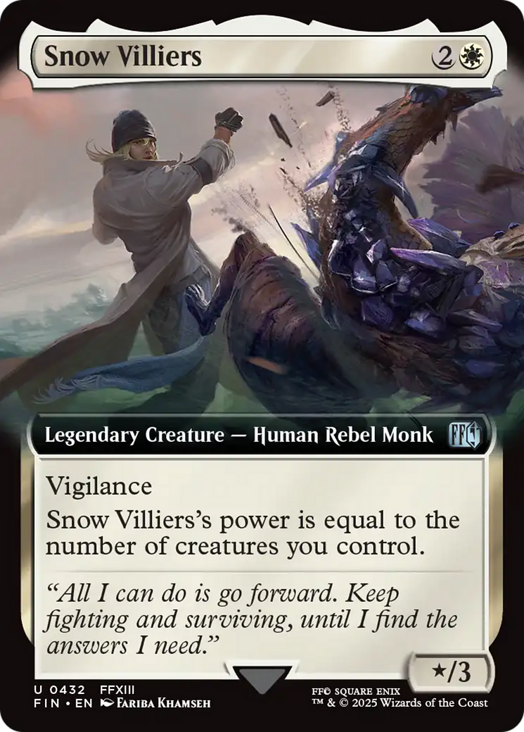 Snow Villiers (Extended Art) (FIN-432) - FINAL FANTASY: (Extended Art) Foil
