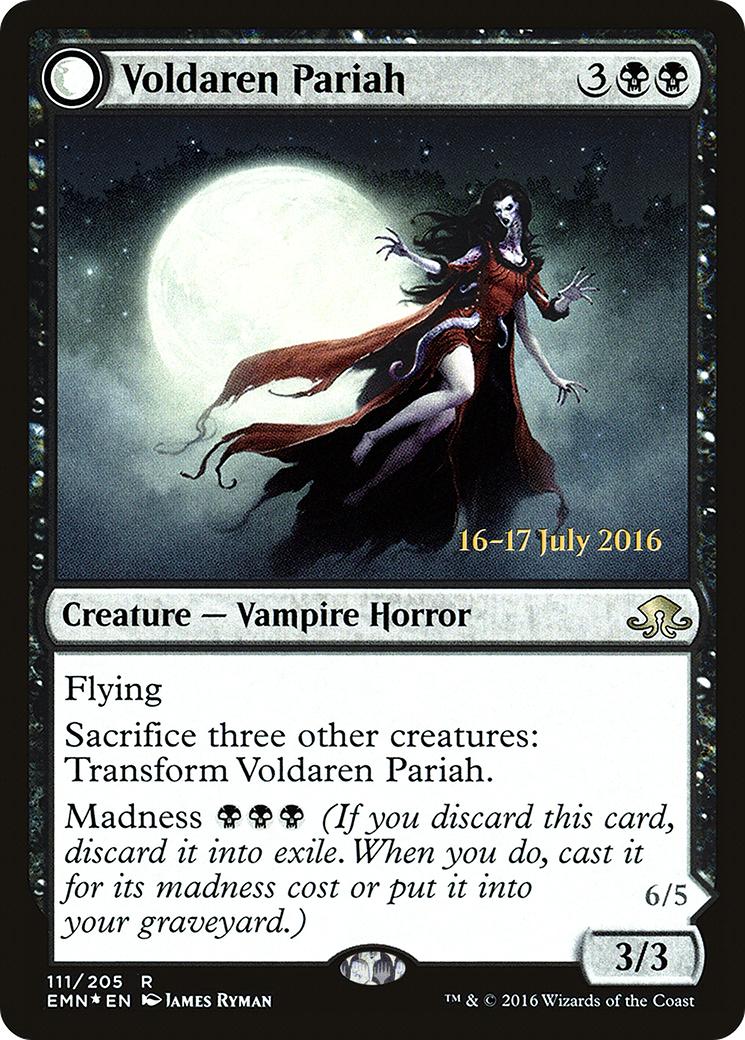 Voldaren Pariah (PRE-111) - Eldritch Moon Promos: (mooneldrazidfc) Foil