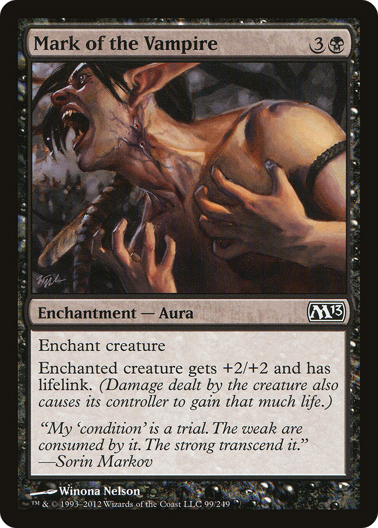 Mark of the Vampire (M13-099) - Magic 2013 Foil