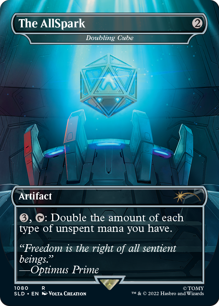 The AllSpark - Doubling Cube (SLD-1080) - Secret Lair Drop (Borderless) Foil