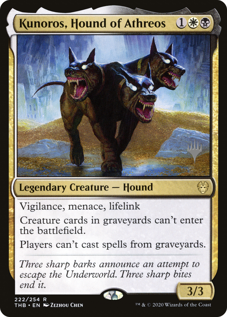 Kunoros, Hound of Athreos (PPTHB-222P) - Theros Beyond Death Promos Foil