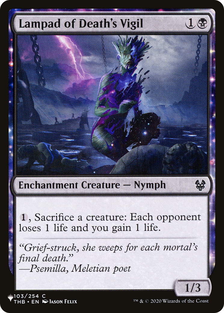 Lampad of Death's Vigil (LIST-103/254) - The List: (enchantment)