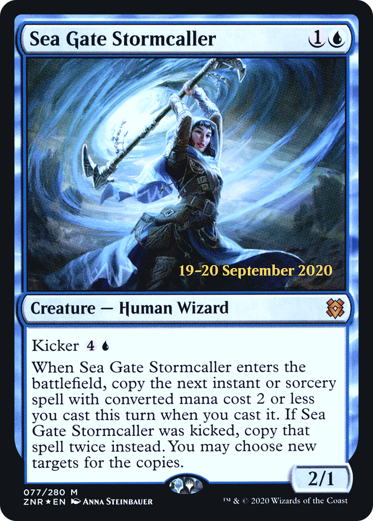 Sea Gate Stormcaller (PRE-077) - Zendikar Rising Promos Foil